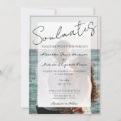 ソウルメイト写真結婚式招待状 | 白のオーバーレイ 招待状 (正面)