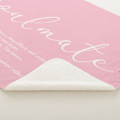 ソウルメイト定エレガント義ラブハートピンクシェルパ シェルパブランケット (3/4)