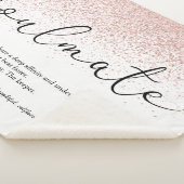 ソウルメイト定義ラブハートバラ金ゴールドグリッターS シェルパブランケット (3/4)