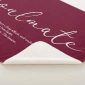 ソウルメイト定義ラブハートブルゴーニュ シェルパブランケット (3/4)