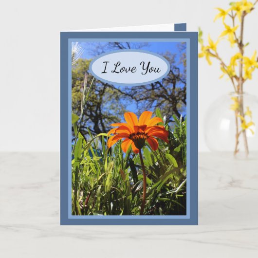 ソウルメイト愛の記念日カード カード (黄色い花)