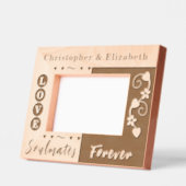 ソウルメイト永遠名前をカスタムする レーザー彫刻フレーム (左)