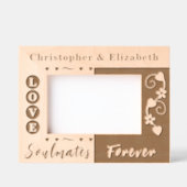 ソウルメイト永遠名前をカスタムする レーザー彫刻フレーム (正面)