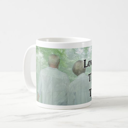 ソウルメイト永遠：マグカップは思慮深い贈り物である。 コーヒーマグカップ (正面左)