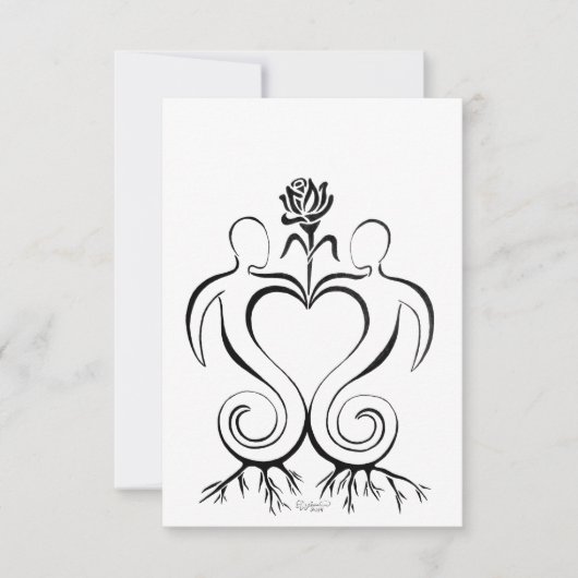 ソウルメイト結合招待状 セーブザデート (正面)