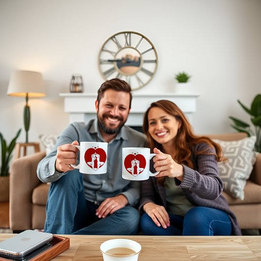 ソウルメイト調和パーソナライズされたカップル マグ