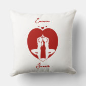 ソウルメイト調和パーソナライズされた装飾用クッション クッション (裏面)