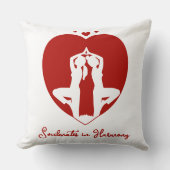ソウルメイト調和パーソナライズされた装飾用クッション クッション (正面)