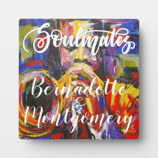 ソウルメイト オーダーメイド テーブルトップ イーゼル プレート フォトプラーク (正面)