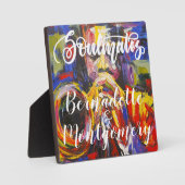 ソウルメイト オーダーメイド テーブルトップ イーゼル プレート フォトプラーク (正面)