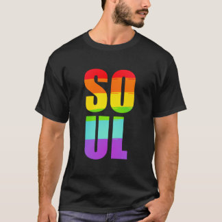 ソウルメイトLGBTQプライドマッチングゲイレズビアンカップル Tシャツ