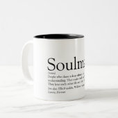 ソウルメパーソナライズされたート定義2トーンコーヒー ツートーンマグカップ (正面左)