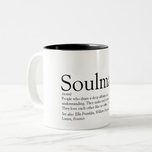 ソウルメパーソナライズされたート定義2トーンコーヒー ツートーンマグカップ (正面左)