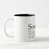 ソウルメパーソナライズされたート定義2トーンコーヒー ツートーンマグカップ (左)