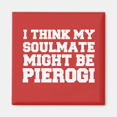 ソウルメ考えイトは赤いピエロかもしれない マグネット (正面)