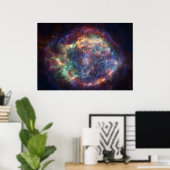 ソウルライトの宇宙シェル壁掛けアート ポスター (ホームオフィス)