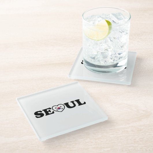 ソウルラブハートテゲウキ国旗 ガラスコースター (アングル)