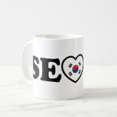 ソウルラブハートテゲウキ国旗 コーヒーマグカップ (正面左)