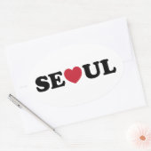 ソウルラブハート 楕円形シール (封筒)