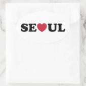 ソウルラブハート 楕円形シール (バッグ)