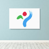 ソウル国旗（韓国） キャンバスプリント (インサイチュ (ウッドフロア))