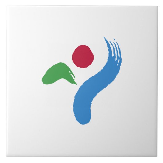 ソウル国旗（韓国） タイル (正面)