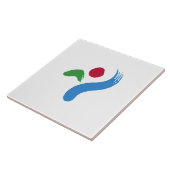 ソウル国旗（韓国） タイル (側面)