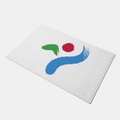 ソウル国旗（韓国） ドアマット (アングル)