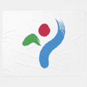 ソウル国旗（韓国） フリースブランケット (正面(横))