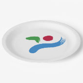 ソウル国旗（韓国） ペーパープレート (アングル)