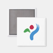 ソウル国旗（韓国） マグネット (正面/裏面)