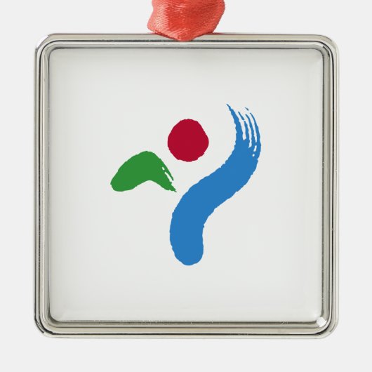 ソウル国旗（韓国） メタルオーナメント (正面)