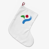 ソウル国旗(韓国) ラージクリスマスストッキング (正面 (吊り時))