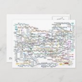 ソウル地下鉄の地図 ポストカード (正面/裏面)