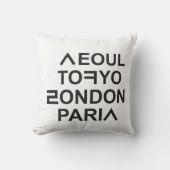 ソウル東京ロンドンパリ クッション (正面)