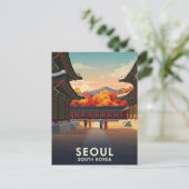 ソウル韓国の宮殿 ポストカード (スタンド正面)