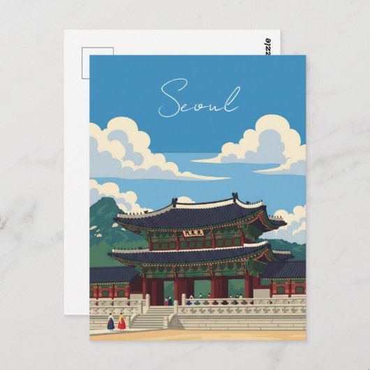 ソウル韓国の景福郡 ポストカード (正面/裏面)