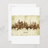ソウル韓国の街並 インビテーションポストカード (正面/裏面)