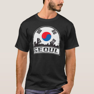 ソウル韓国エステティック韓国国旗の首都ソ Tシャツ