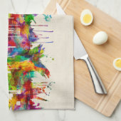 ソウル韓国スカイライン キッチンタオル (四つ折り)