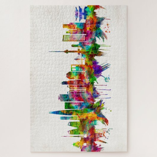 ソウル韓国スカイライン ジグソーパズル (縦)