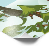 ソウル韓国スキー旅行ポスター フォトプリント            (角)