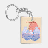 ソウル韓国旅行アートパステル キーホルダー (正面左)
