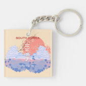 ソウル韓国旅行アートパステル キーホルダー (裏面)