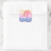 ソウル韓国旅行アートパステル スクエアシール (バッグ)