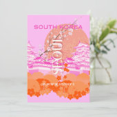 ソウル韓国旅行アートピンク シーズンカード (スタンド正面)