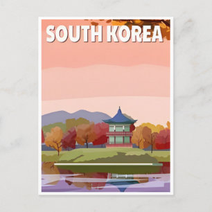 ソウル韓国旅行アートレトロヴィンテージ ポストカード