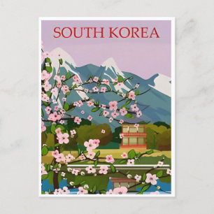 ソウル韓国旅行アートレトロヴィンテージ ポストカード