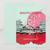 ソウル韓国旅行アート シーズンカード (正面/裏面)