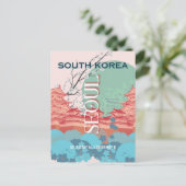 ソウル韓国旅行アート シーズンポストカード (スタンド正面)
